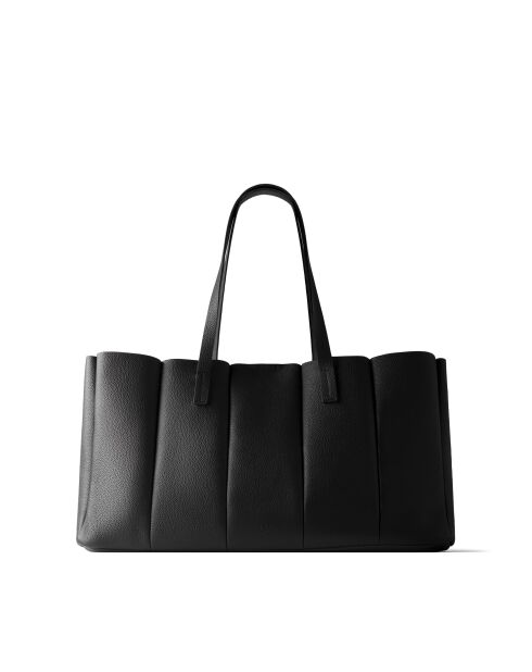 Bolso The Crispy Edge de piel negra - 60x14 cm