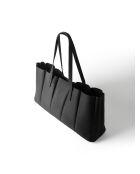 Sac cabas en cuir The Crispy Edge noir - 60x14 cm