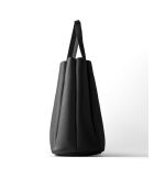 Sac cabas en cuir The Crispy Edge noir - 60x14 cm