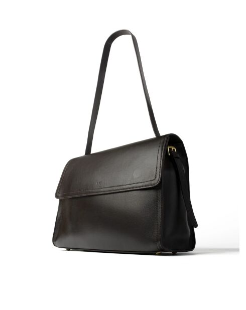 Bandolera de piel negra After Hours Access - 36x10 cm