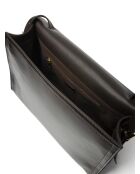 After Hours Access zwarte leren schoudertas - 36x10 cm