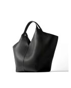 Borsa a tracolla Nothing Left To Prove in pelle nera - 47x18 cm