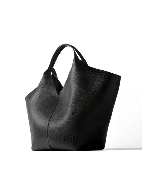 Bolso Nothing Left To Prove de piel negra - 47x18 cm
