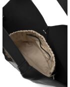 Borsa a tracolla Nothing Left To Prove in pelle nera - 47x18 cm