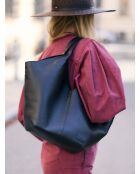 Borsa a tracolla Nothing Left To Prove in pelle nera - 47x18 cm
