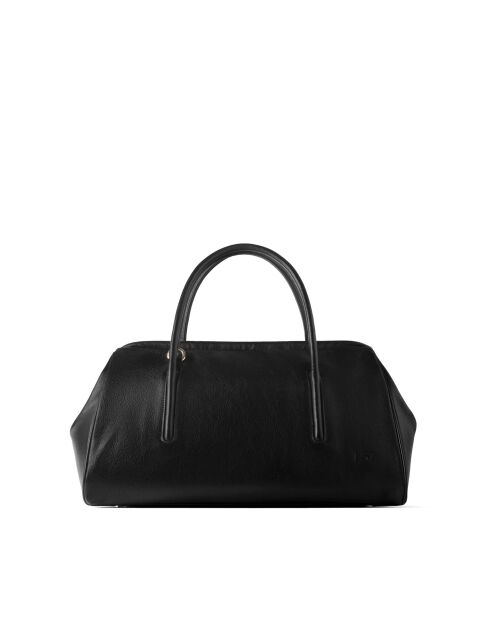 Bolso de mano Dr. Quinn de piel negra - 47x15 cm