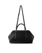 Borsa a mano Dr Quinn in pelle nera - 47x15 cm