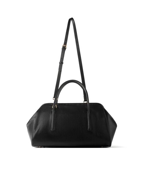 Borsa a mano Dr Quinn in pelle nera - 47x15 cm