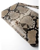 Pochette en cuir Keep It Safe python - 25x1 cm