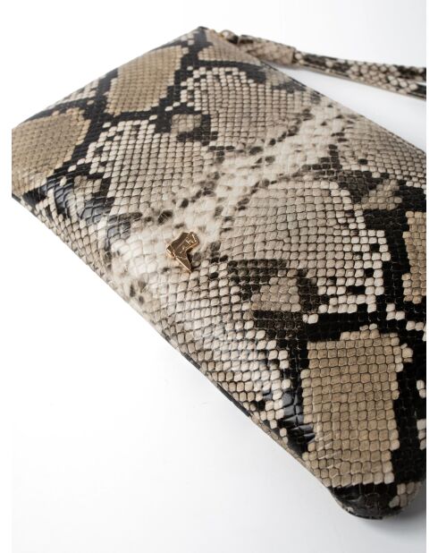 Pochette en cuir Keep It Safe python - 25x1 cm