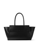 Sac cabas en cuir Midnight City Lights noir - 55x12 cm