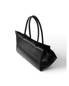 Sac cabas en cuir Midnight City Lights noir - 55x12 cm
