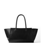Sac cabas en cuir Midnight City Lights noir - 55x12 cm