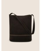Sac bandoulière en cuir Feral Code marron - 37x20 cm