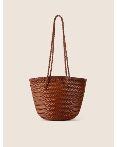 Bolso The One That I Want de piel marrón - 20x20 cm