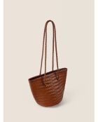 Borsa The One That I Want in pelle marrone - 20x20 cm