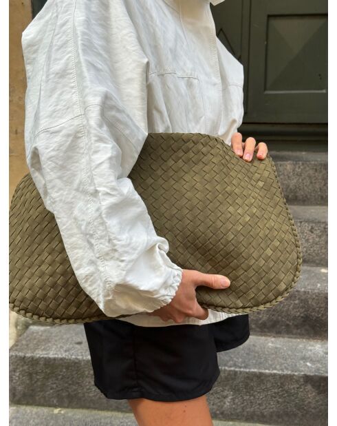 Sac porté épaule Montana vert olive - 49x10 cm