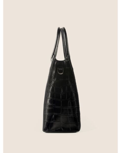 Bolso Wild District de piel negra - 37x13 cm