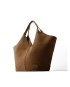 Sac cabas en cuir Nothing Left To Prove marron - 47x18 cm