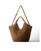 Sac cabas en cuir Nothing Left To Prove marron - 47x18 cm