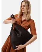 Sac porté épaule Kansas café - 42x14 cm
