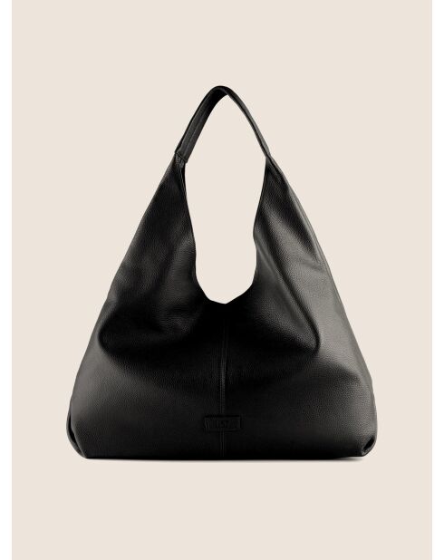 Bandolera Urban Wanderer de piel negra - 51x10 cm