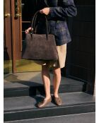 Borsa Verona in pelle marrone - 44x16 cm