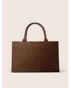 Bolso This Is My Moment de piel marrón - 34x11 cm
