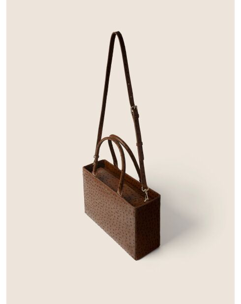Bolso This Is My Moment de piel marrón - 34x11 cm
