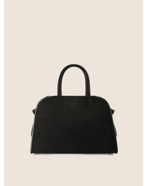 Bolso Bon Voyage Mini de terciopelo negro - 32x18 cm