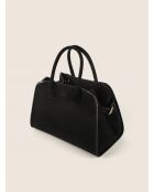 Bolso Bon Voyage Mini de terciopelo negro - 32x18 cm