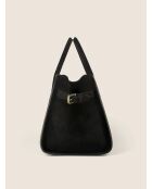 Bolso Bon Voyage Mini de terciopelo negro - 32x18 cm