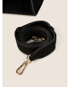 Bolso Bon Voyage Mini de terciopelo negro - 32x18 cm