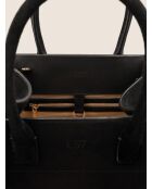 Bolso Bon Voyage Mini de terciopelo negro - 32x18 cm