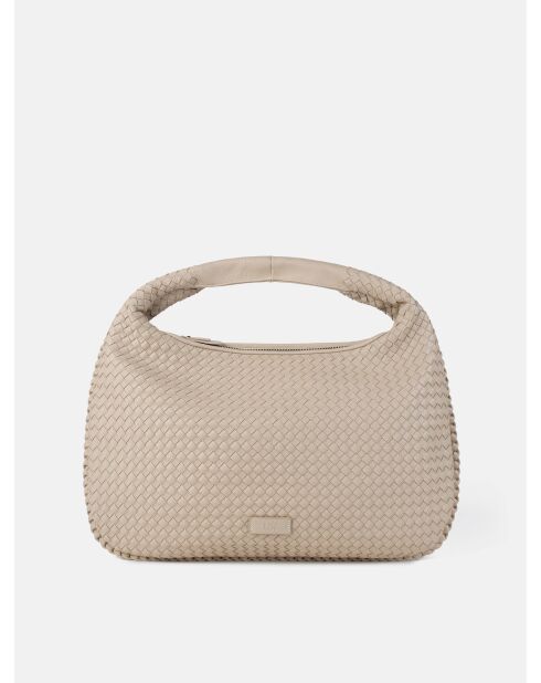 Beige schoudertas Montana - 49x10 cm