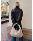 Bolso de hombro Montana beige - 49x10 cm