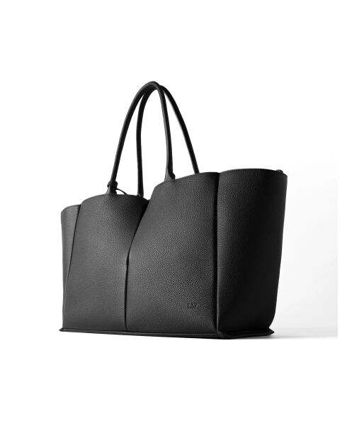 Bolso Lost In France de piel negra - 58x15 cm