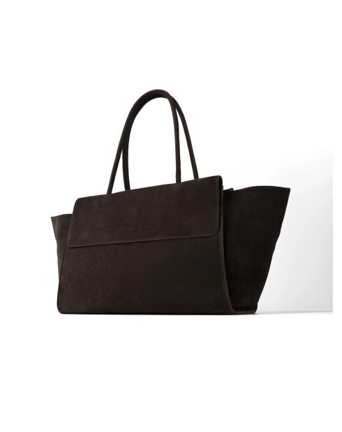 Bolso Midnight City Lights de terciopelo marrón oscuro - 55 x 12 cm