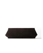 Sac cabas en cuir velours Midnight City Lights marron foncé - 55x12 cm