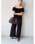 Bolso True Colors de piel café - 47x16 cm
