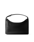 Stand By Me zwarte leren schoudertas - 44x10 cm