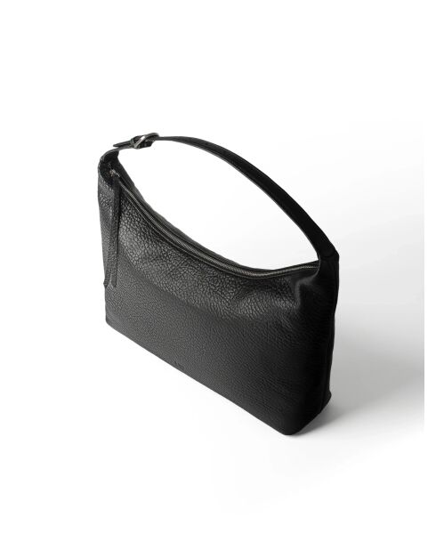 Bandolera Stand By Me de piel negra - 44x10 cm