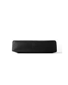 Stand By Me zwarte leren schoudertas - 44x10 cm