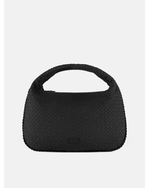 Bolso de hombro Montana negro mate - 49x10 cm