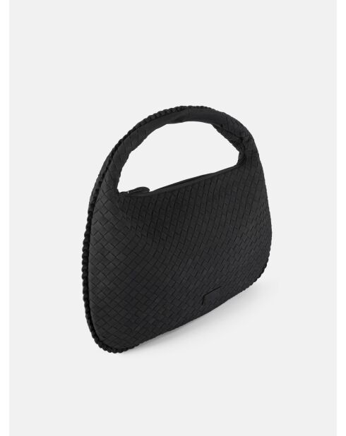 Bolso de hombro Montana negro mate - 49x10 cm