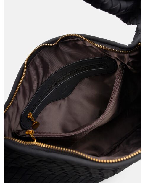 Borsa a tracolla Montana nera opaca - 49x10 cm