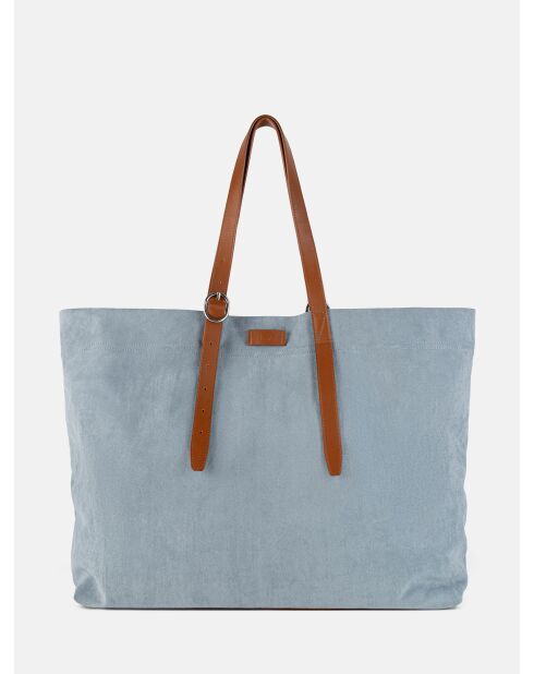 Bolso Big City Life de piel y piel sintética azul cielo - 52 x 13 cm