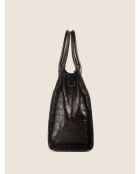 Bolso de mano Wild District en piel café - 37x13 cm