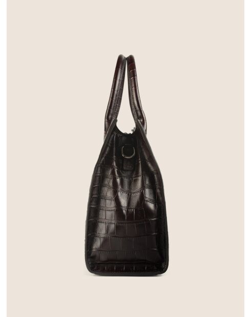 Bolso de mano Wild District en piel café - 37x13 cm