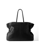 Nothing To Lose zwarte leren draagtas - 55x13 cm